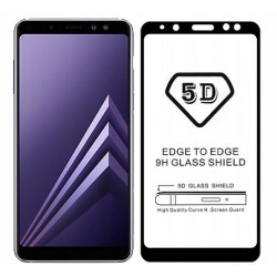 Szkło hartowane 5D Samsung Galaxy A6 2018 Cały Ekran Czarne