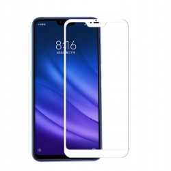 Szkło hartowane 9H 3D Xiaomi Mi 8 Lite Cały Ekran Białe